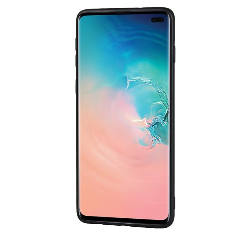 Hoesje voor Samsung Galaxy S10 Plus Kaarthouder Met Leren Effect