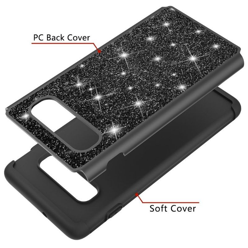 Hoesje voor Samsung Galaxy S10 Plus Pailletten La Delphine Antishock