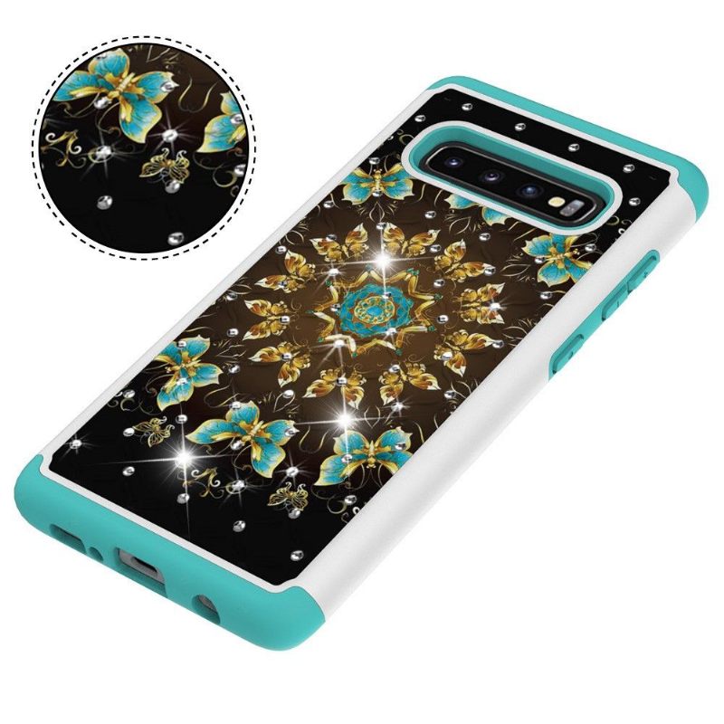 Telefoonhoesje voor Samsung Galaxy S10 Plus Bescherming Luxe Meerdere Vlinders