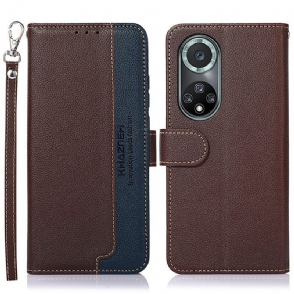 Folio-hoesje voor Honor 50 Pro Pro Style Lychee Rfid Khazneh