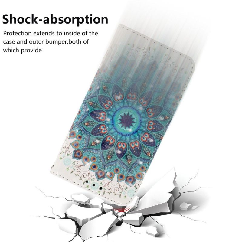 Cover voor Huawei Y5 2019 Anti-fall Kleurrijke Mandala