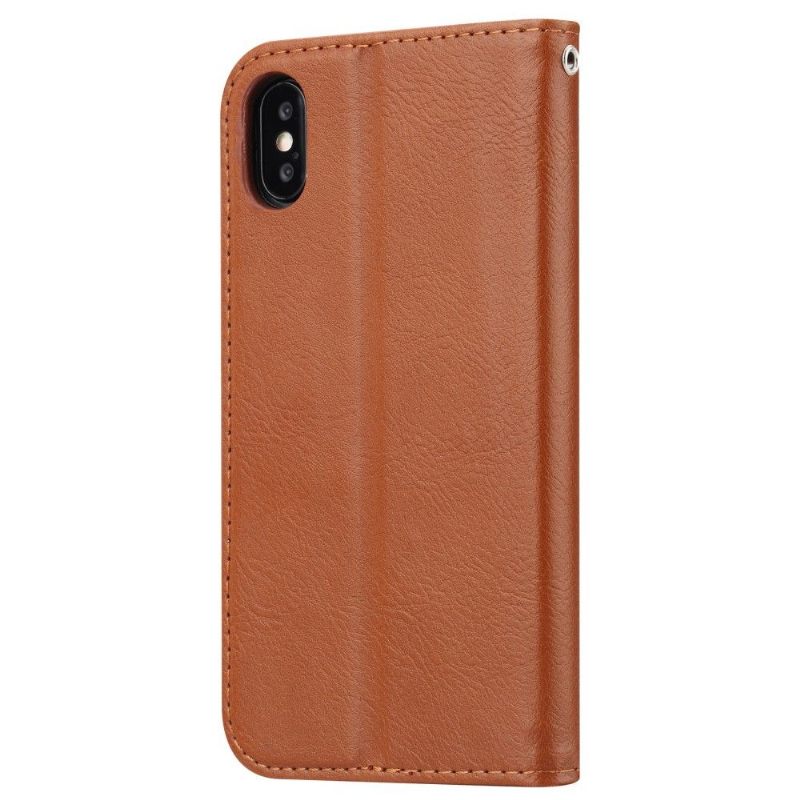 Cover voor Huawei Y5 2019 Leren Stand Case