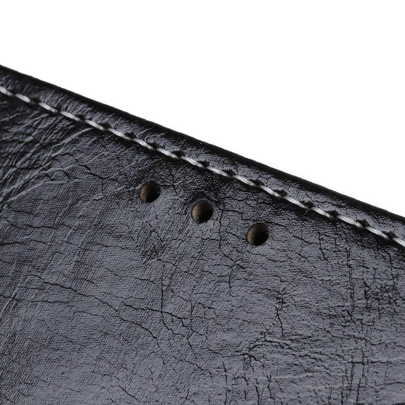 Cover voor Huawei Y5 2019 Luxe Stiksels Met Leereffect