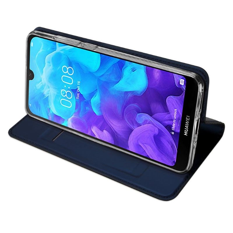Cover voor Huawei Y5 2019 Zakelijk Kunstleer