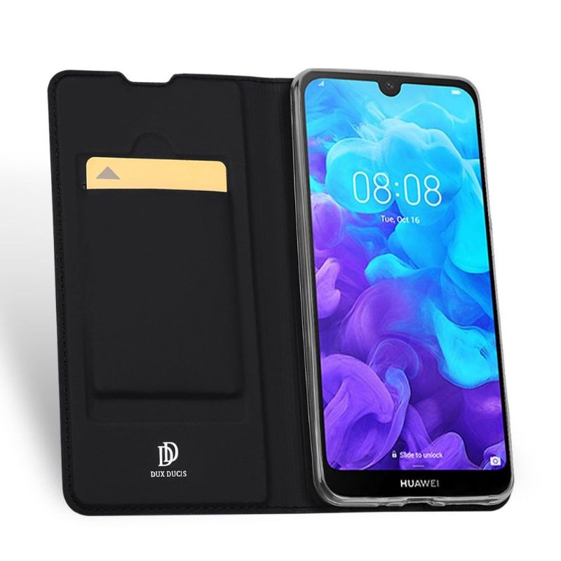 Cover voor Huawei Y5 2019 Zakelijk Kunstleer