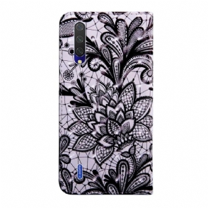 Folio-hoesje voor Xiaomi Mi 9 Lite Anti-fall Kant Bloem