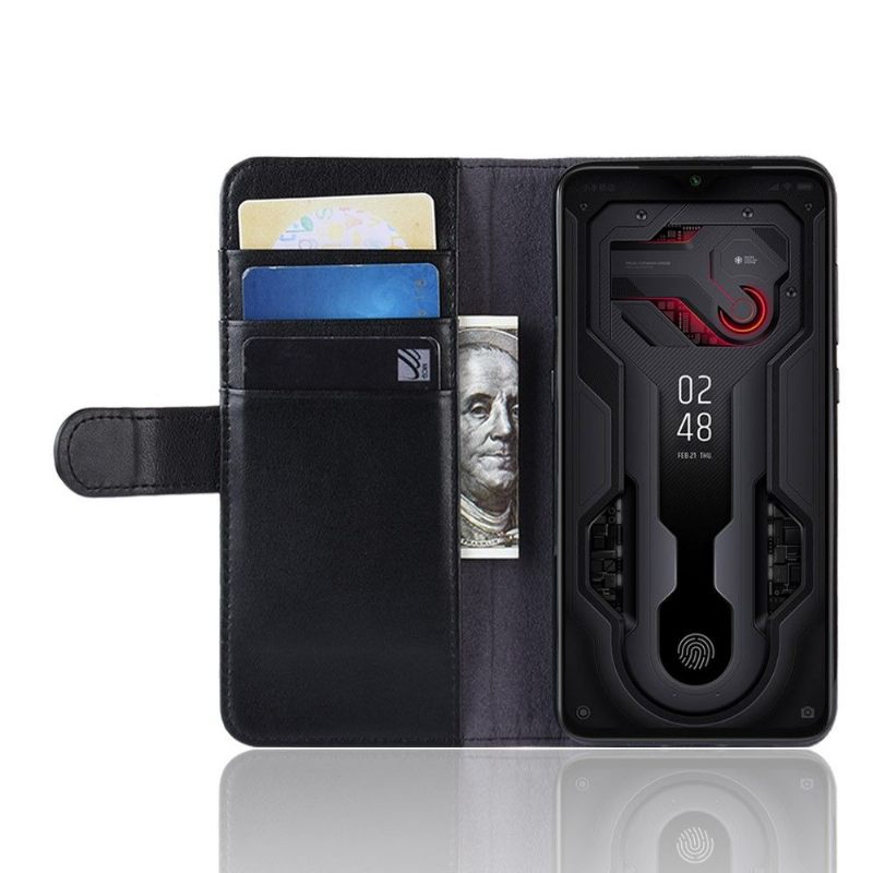 Case voor Xiaomi Mi 9 Premium Leder - Zwart