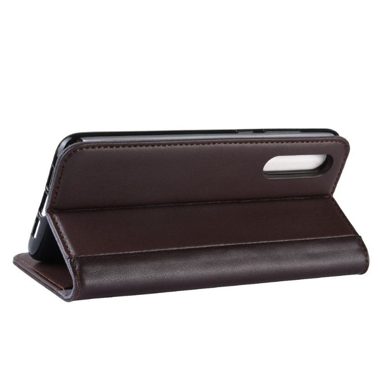 Cover voor Xiaomi Mi 9 Anti-fall Premium Leder - Bruin
