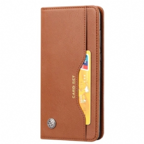 Folio-hoesje voor Xiaomi Mi 9 Leren Stand Case Kaarthouder