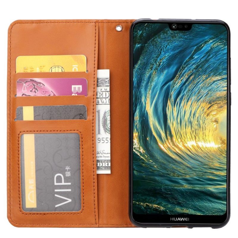 Folio-hoesje voor Xiaomi Mi 9 Leren Stand Case Kaarthouder
