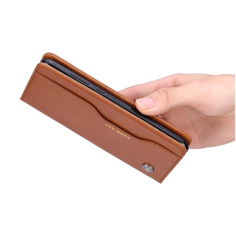 Folio-hoesje voor Xiaomi Mi 9 Leren Stand Case Kaarthouder