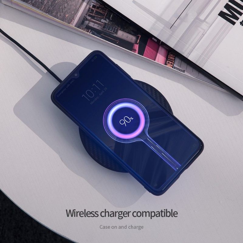 Hoesje voor Xiaomi Mi 9 Nillkin Zwart/wit Gestreepte Patronen