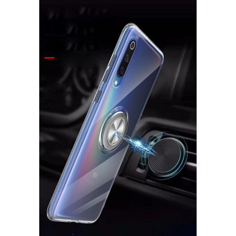 Telefoonhoesje voor Xiaomi Mi 9 Bescherming Met Magnetische Ring - Transparant