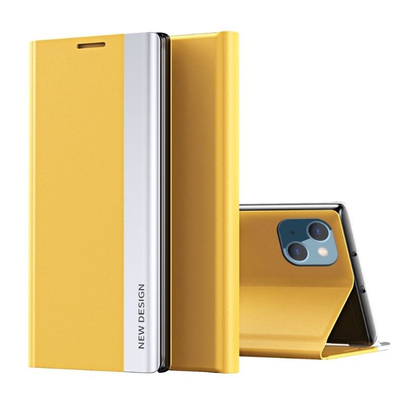 Case voor iPhone 13 Mini Bescherming Zakelijke Magneet Met Leereffect