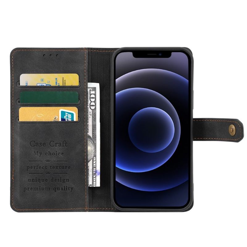 Flip Case voor iPhone 13 Mini Bescherming Hoesje Met Naden