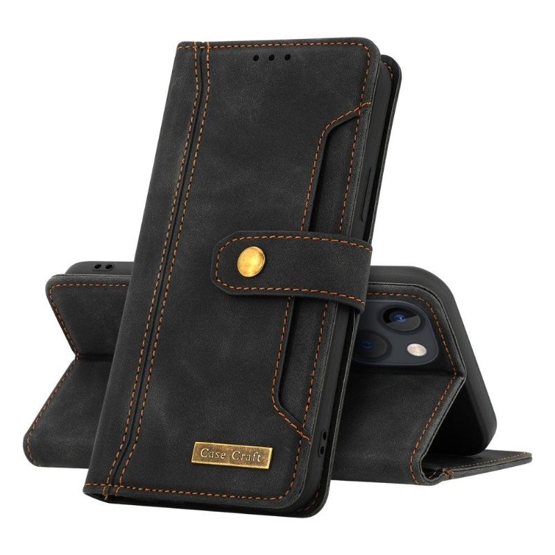 Flip Case voor iPhone 13 Mini Bescherming Hoesje Met Naden