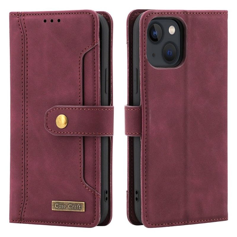 Flip Case voor iPhone 13 Mini Bescherming Hoesje Met Naden