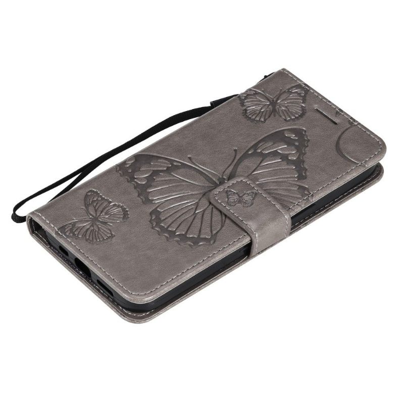 Folio-hoesje voor iPhone 13 Mini Ondersteuningsfunctie Vlinders