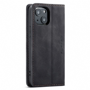 Folio-hoesje voor iPhone 13 Mini Retro Imitatieleren Golia's