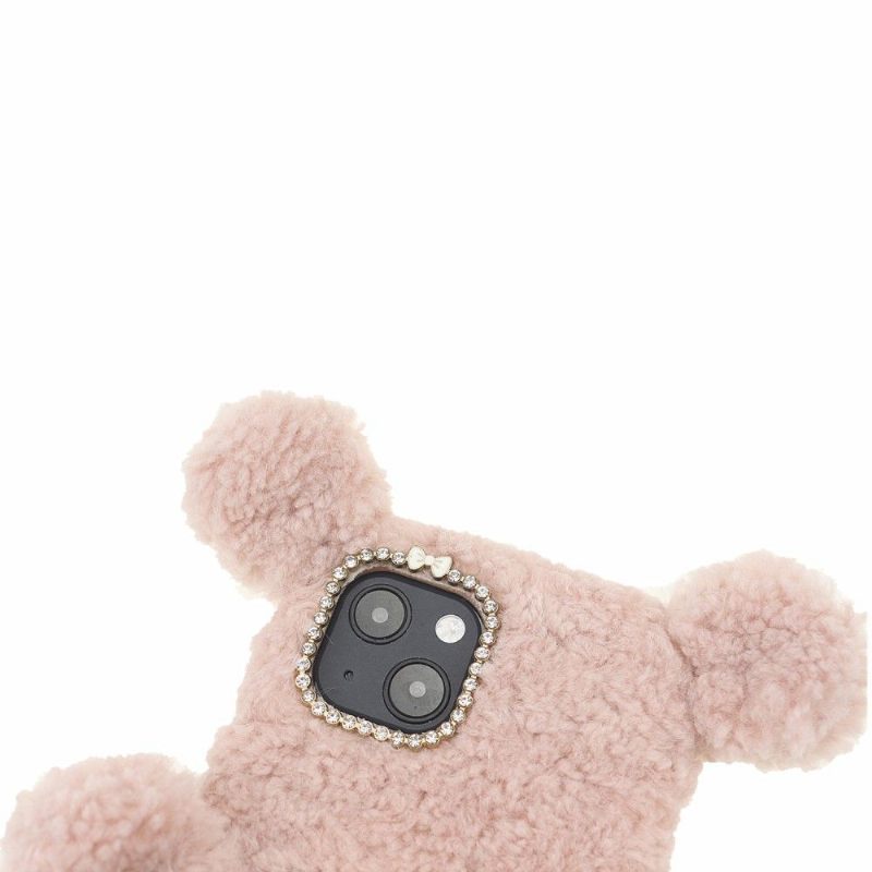 Hoesje voor iPhone 13 Mini Pluche Beer
