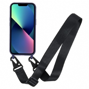 Telefoonhoesje voor iPhone 13 Mini Bescherming Bescherming Met Lanyard