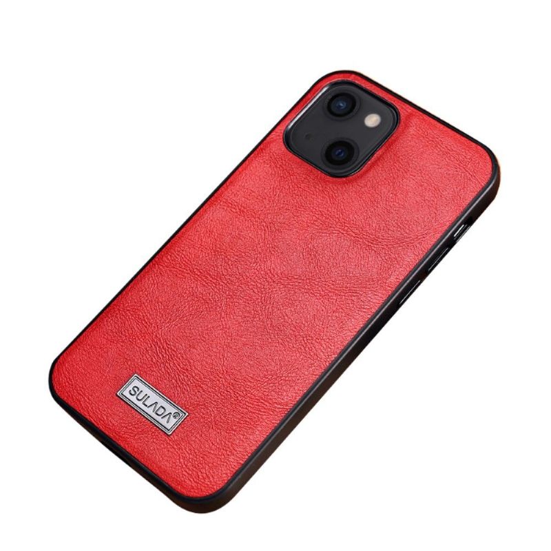 Telefoonhoesje voor iPhone 13 Mini Bescherming Sulada-leereffect