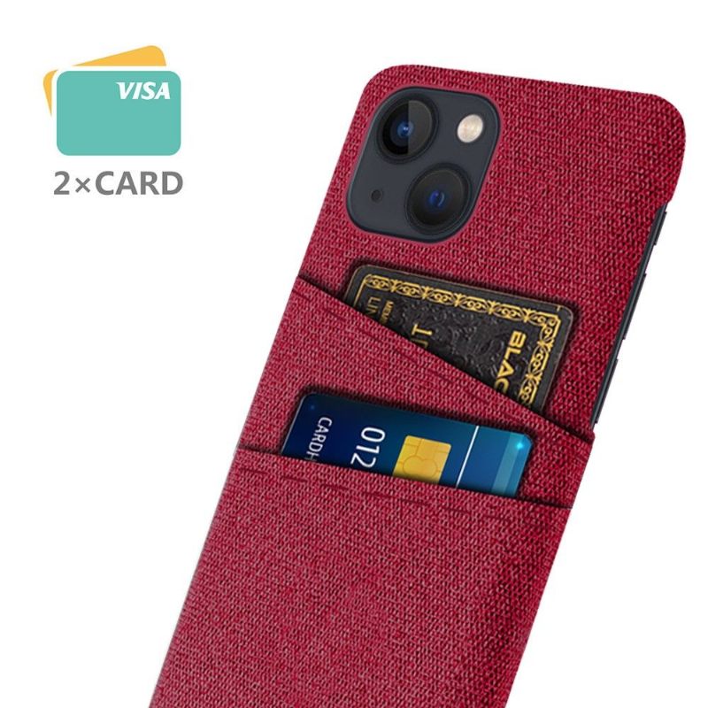 Telefoonhoesje voor iPhone 13 Mini Stoffen Kaarthouder