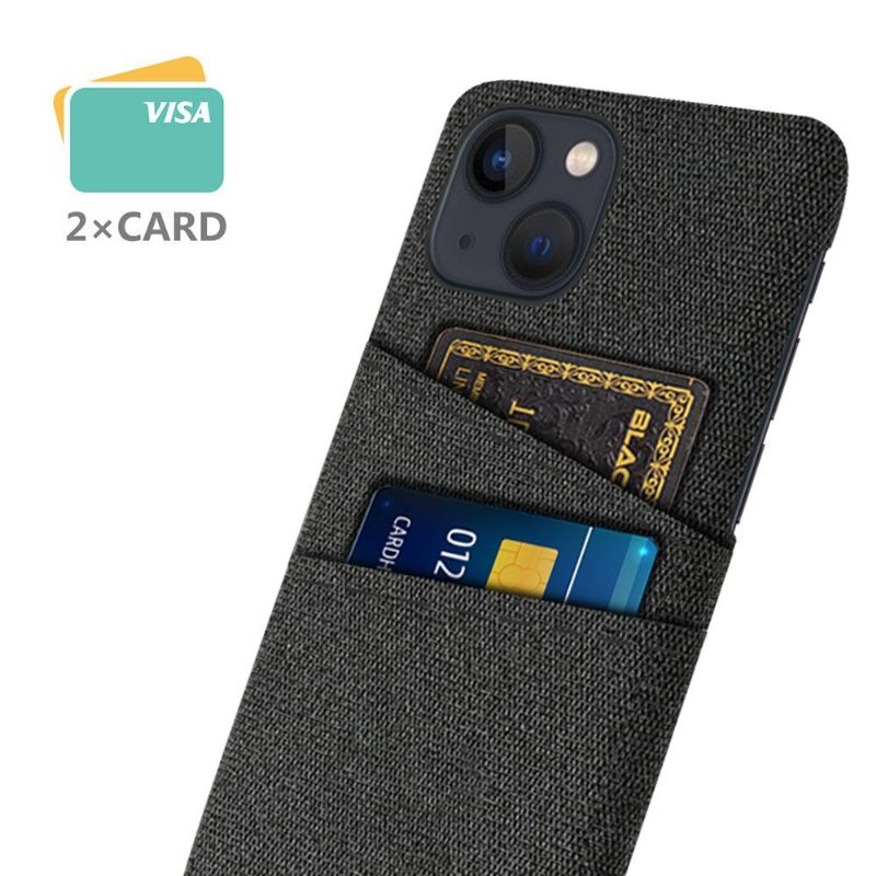 Telefoonhoesje voor iPhone 13 Mini Stoffen Kaarthouder
