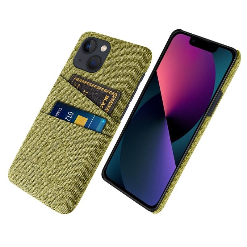 Telefoonhoesje voor iPhone 13 Mini Stoffen Kaarthouder