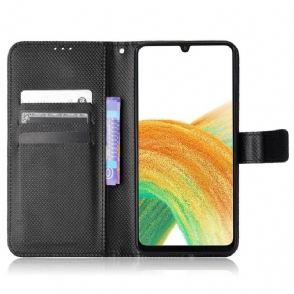 Cover voor Samsung Galaxy A33 5G Leereffect Met Textuur