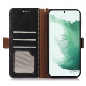 Folio-hoesje voor Samsung Galaxy A33 5G Anti-fall Leder Serie 14