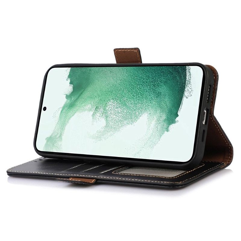 Folio-hoesje voor Samsung Galaxy A33 5G Anti-fall Leder Serie 14