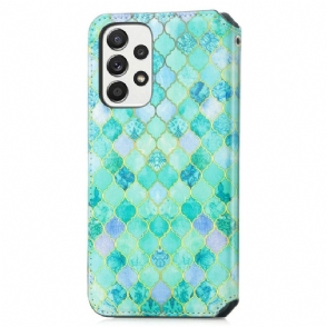 Folio-hoesje voor Samsung Galaxy A33 5G Arabesk Patroon Flip Flap
