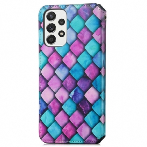 Folio-hoesje voor Samsung Galaxy A33 5G Gekleurde Tortoise Flip Flap