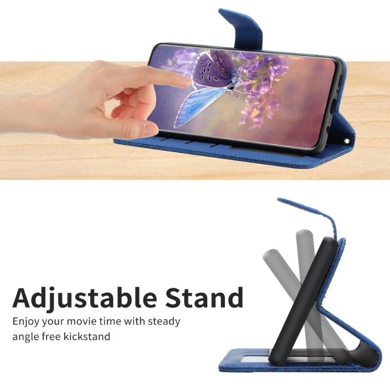 Folio-hoesje voor Samsung Galaxy A33 5G Illustratie Van Vlinder En Bloemen