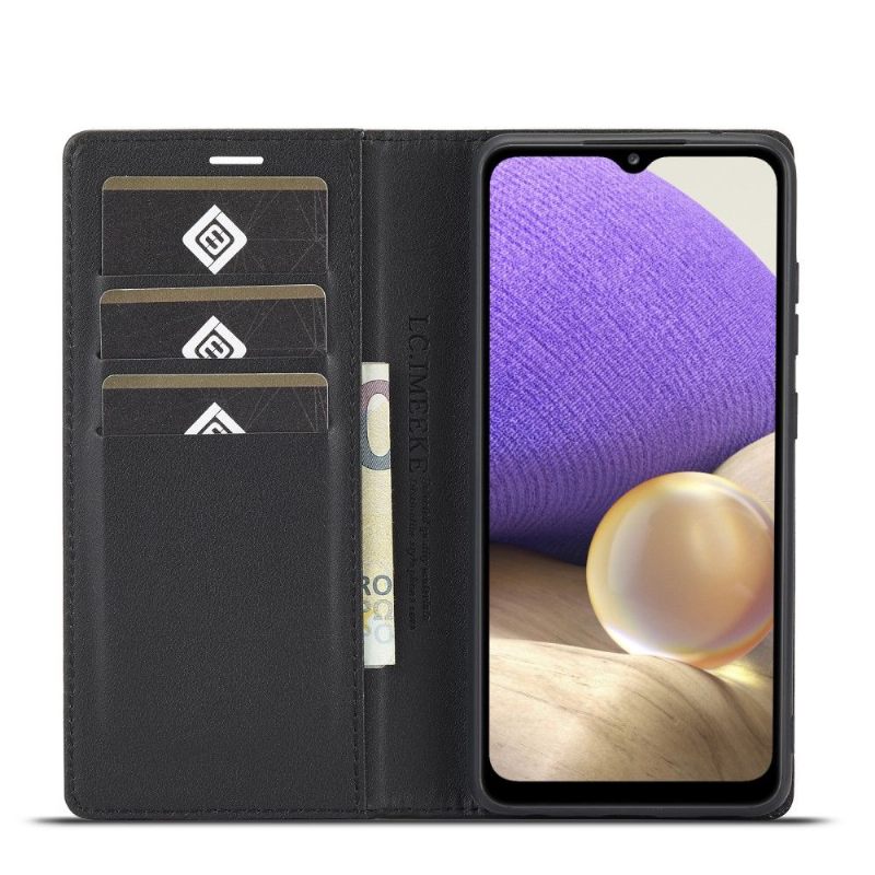 Folio-hoesje voor Samsung Galaxy A33 5G Ledereffect Van Koolstofvezel