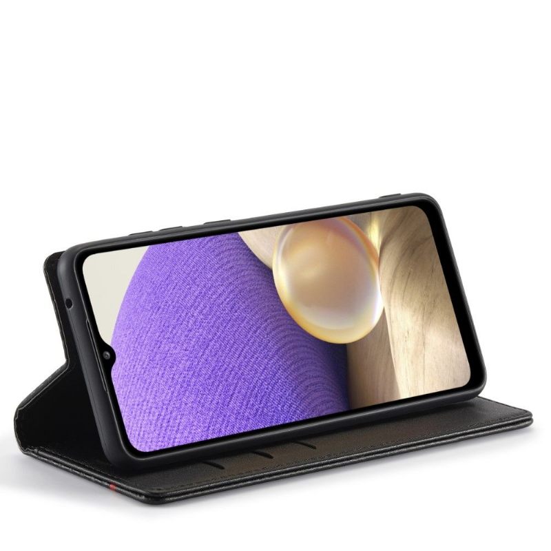 Folio-hoesje voor Samsung Galaxy A33 5G Ledereffect Van Koolstofvezel