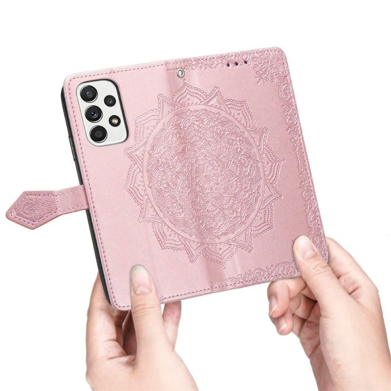Folio-hoesje voor Samsung Galaxy A33 5G Mandala-reliëf In Kunstleer