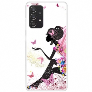 Telefoonhoesje voor Samsung Galaxy A33 5G Bescherming Vlinder Vrouw