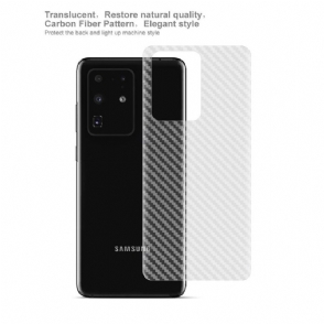2 Carbon-Stijl Achterfilms Voor Samsung Galaxy S20 Ultra