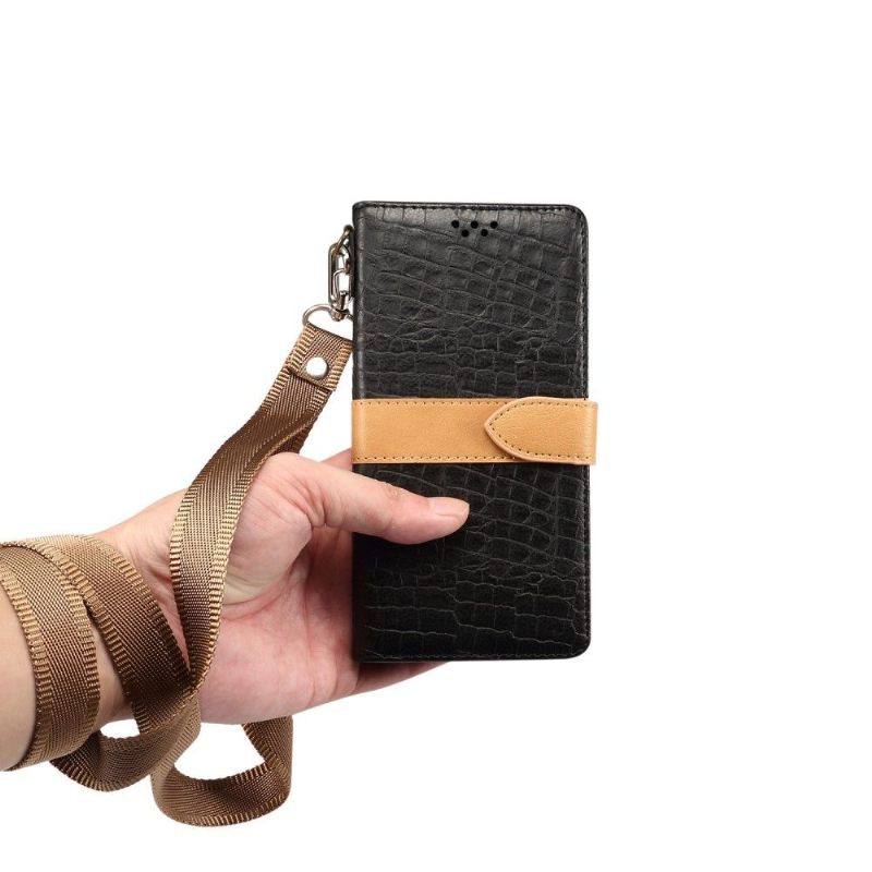 Folio-hoesje voor Samsung Galaxy S20 Ultra Anti-fall Krokodillenleereffect