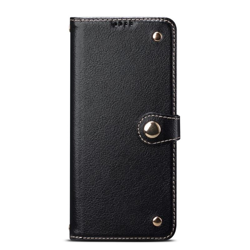 Folio-hoesje voor Samsung Galaxy S20 Ultra Premium Lederen Stiksels