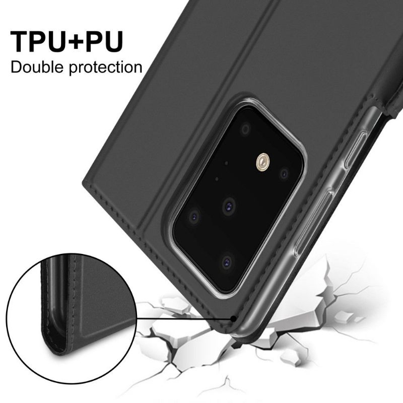 Folio-hoesje voor Samsung Galaxy S20 Ultra Stand Case - Zwart