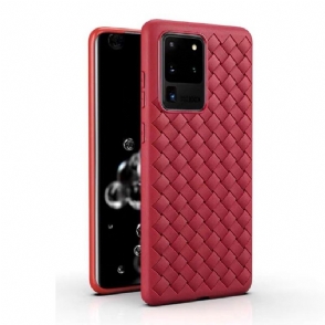 Hoesje voor Samsung Galaxy S20 Ultra Anti-fall Geweven Effect