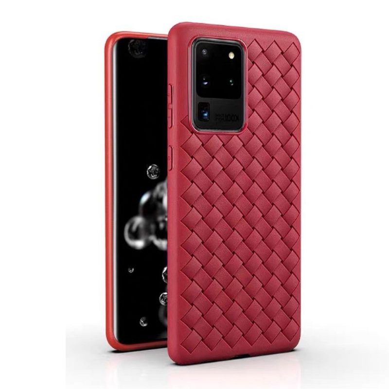 Hoesje voor Samsung Galaxy S20 Ultra Anti-fall Geweven Effect
