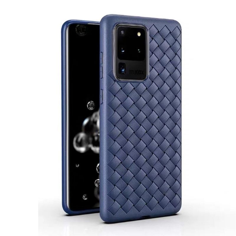 Hoesje voor Samsung Galaxy S20 Ultra Anti-fall Geweven Effect