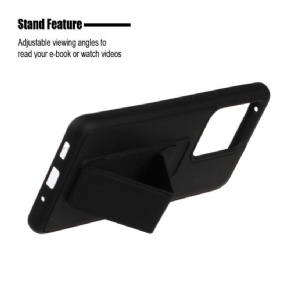 Hoesje voor Samsung Galaxy S20 Ultra Anti-fall Pure Met Rugsteun