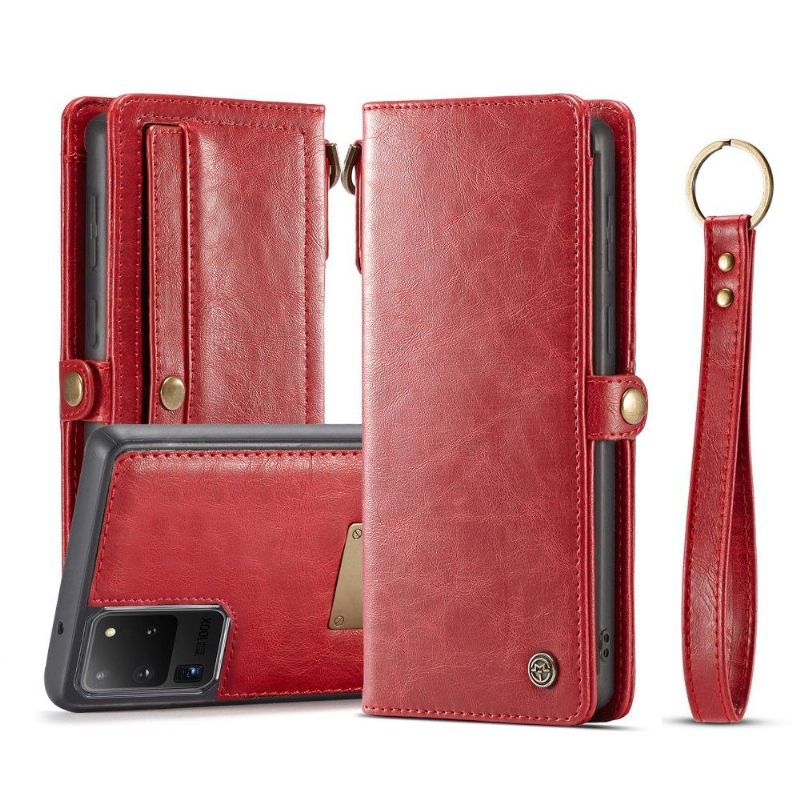 Telefoonhoesje Leren Hoesje voor Samsung Galaxy S20 Ultra Bescherming Qin-serie