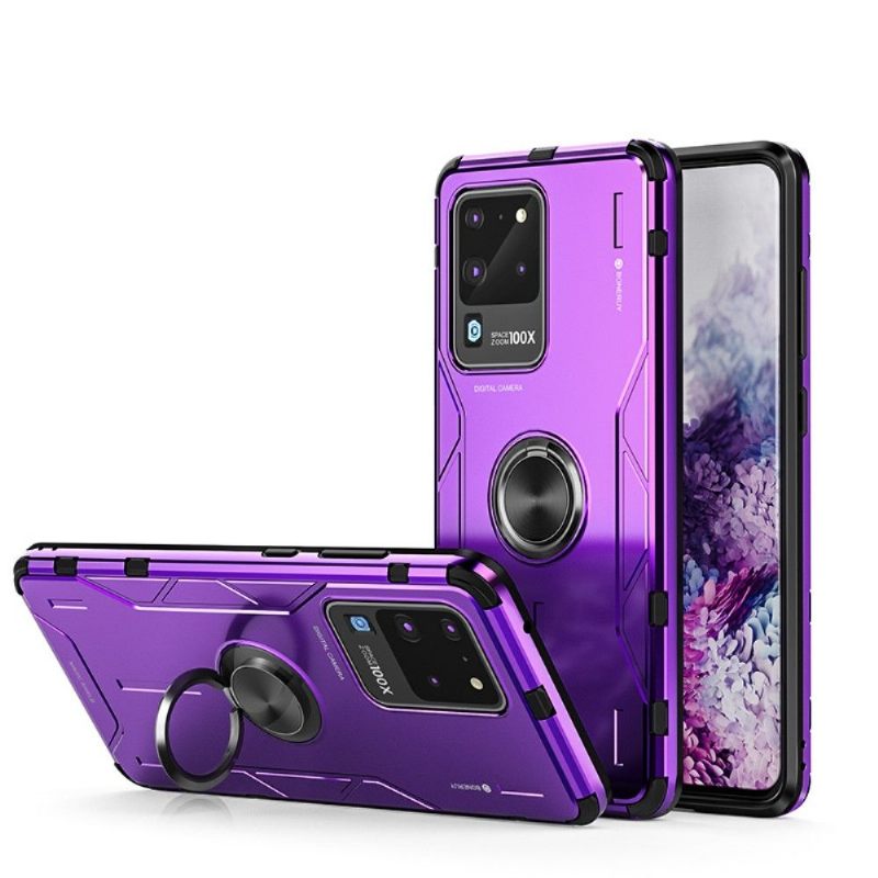 Telefoonhoesje voor Samsung Galaxy S20 Ultra Bescherming Metalen Ring