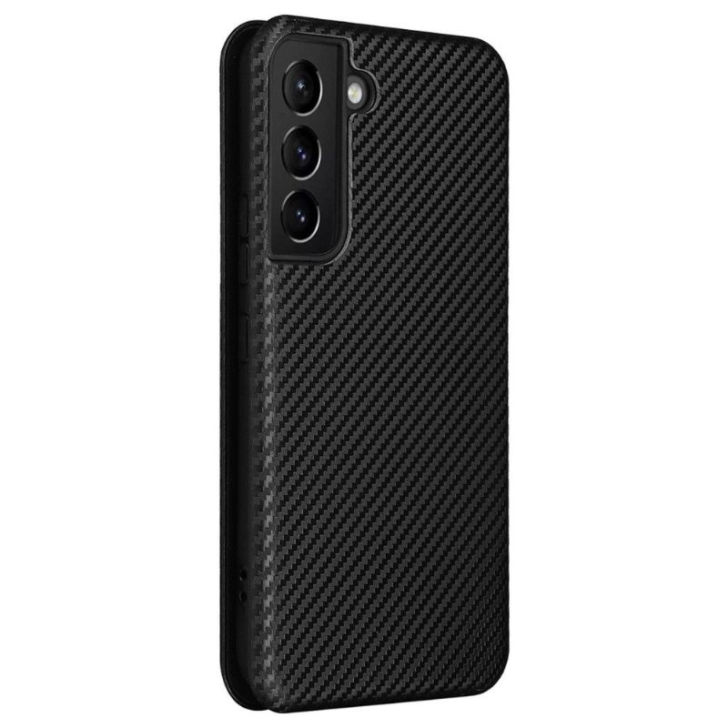 Folio-hoesje voor Samsung Galaxy S22 5G Kunstleer Van Koolstofvezel